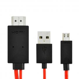 Купить Адаптер GINZZU GC-802R, MHL Адаптер с micro USB 11pin на HDMI