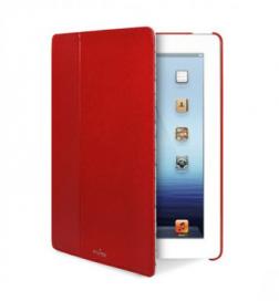 Чехол PURO Обложка PURO Booklet Cover для iPad 2 и New iPad (красная, эко-кожа, уникальное расположение магнитов позволяет использовать функцию ON/OFF на обоих моделях)