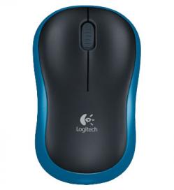 Мышь Logitech M185 dark blue wireless USB