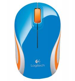 Мышь Logitech M187 Wireless Mini, Blue USB